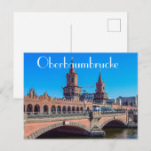 Oberbaumbrücke Deutschland Postkarte (Vorne/Hinten)