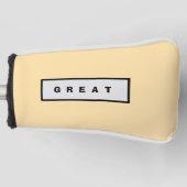 Obere Abdeckung für Golf Equipment Headcover (Vorderseite)