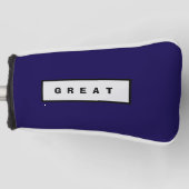 Obere Abdeckung für Golf Equipment Headcover (Vorderseite)