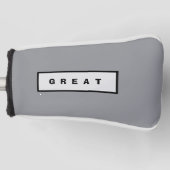 Obere Abdeckung für Golf Equipment Headcover (Vorderseite)