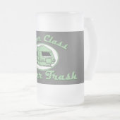 Obere Anhänger-Abfall-Tasse Mattglas Bierglas (VorderseiteRechts)