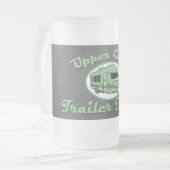 Obere Anhänger-Abfall-Tasse Mattglas Bierglas (Vorderseite Links)