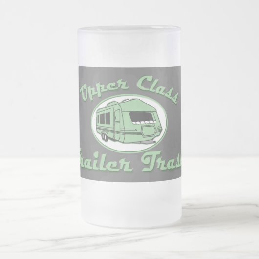 Obere Anhänger-Abfall-Tasse Mattglas Bierglas (Mittel)