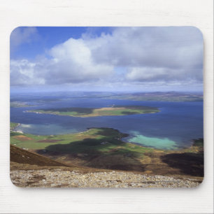 Obere Ansicht: Burra Sound, Graemsay und Orkney Fe Mousepad