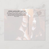 Obere Antelope Canyon, Slot Canyon Postcard Postkarte (Rückseite)