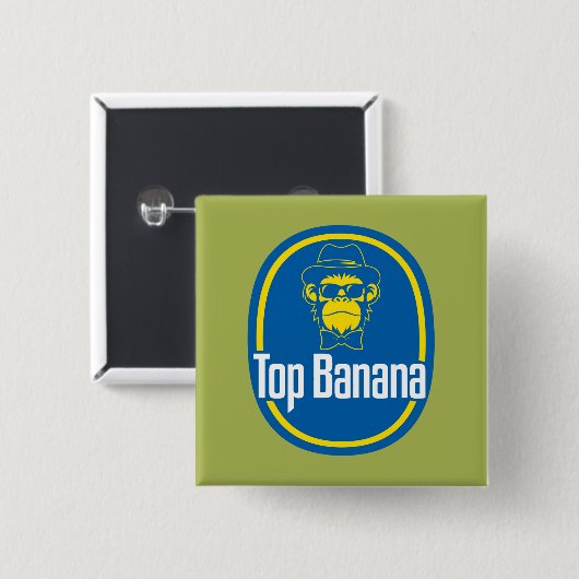 obere Banana-2-Zoll-Taste Button (Vorne & Hinten)