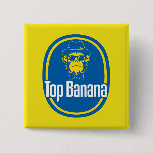 obere Banana-2-Zoll-Taste Button