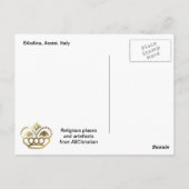 Obere Basilika, Assisi, Italien Postkarte (Rückseite)