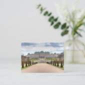 Obere Belvedere Wien Österreich Visitenkarte (Stehend Vorderseite)