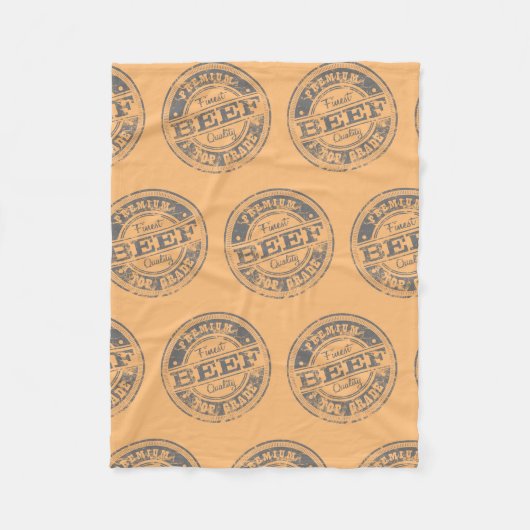 Obere Farbe des Rinds Fleecedecke (Vorderseite)