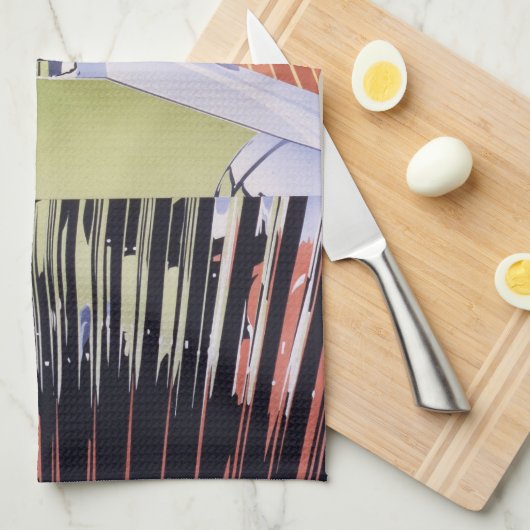 Obere Grenze Geschirrtuch (Viertel Falte)