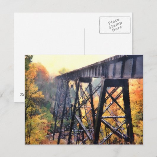 Obere Halbinsel Bahnhöfe Postkarte (Vorne/Hinten)