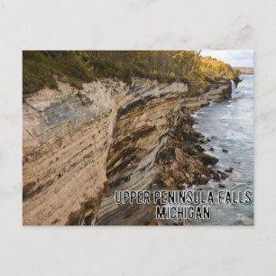 Obere Halbinsel Falls Michigan Postcard Postkarte