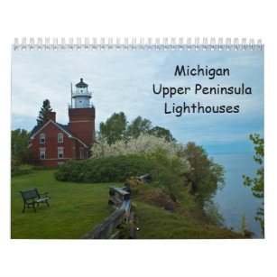 Obere Halbinsel-Leuchttürme Michigans Kalender