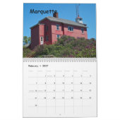Obere Halbinsel-Leuchttürme Michigans Kalender (Feb 2027)