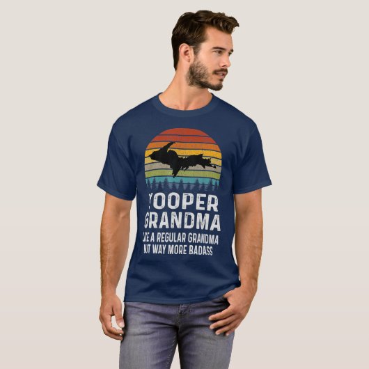 Obere Halbinsel Michigan Gifts Yooper Oma T-Shirt (Vorne ganz)