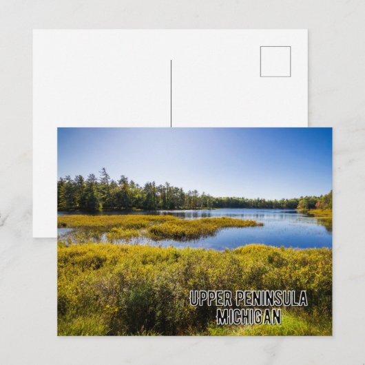 Obere Halbinsel Michigan Postkarte (Vorne/Hinten)