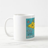 Obere Halbinsel Michigan Reisen Vintag Kaffeetasse (Links)