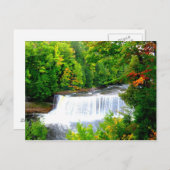 Obere Halbinsel Tahquamenon Falls Postkarte (Vorne/Hinten)