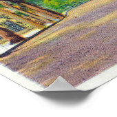 Obere Hauptstraße Aussicht auf koloniale Herrenhäu Poster (Ecke)