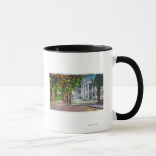 Obere Hauptstraßen-Ansicht der Kolonialvillen Tasse