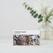 obere Leiste - Blindgeschäftskarte Visitenkarte (Stehend Vorderseite)