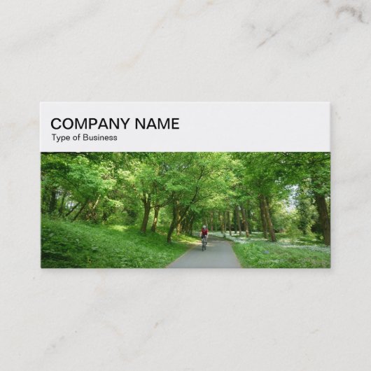 obere Leiste - Cycle Path Business Card Visitenkarte (Vorderseite)
