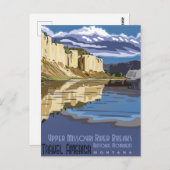 Obere Missouri River Breaks Monument Obelisk Postkarte (Vorne/Hinten)