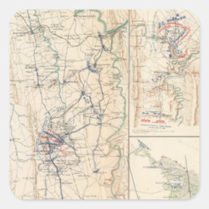 Obere Potomac McCoys Fähre-Conrads Fähre Quadratischer Aufkleber