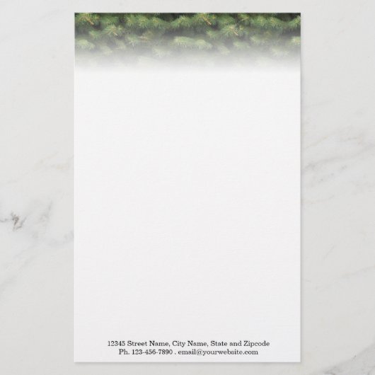 Obere Spruce-Grenze Briefpapier (Vorderseite)