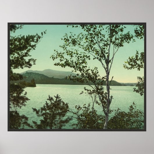 Obere St. Regis Lake, in den Adirondacks Poster (Vorne)