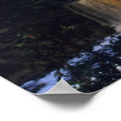 Obere Tahquamenon Falls in UP Michigan im Herbst Poster (Ecke)