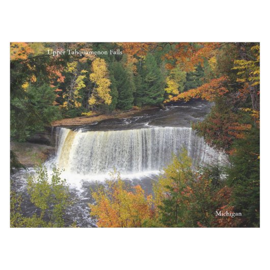Obere Tahquamenon Falls Tischdecken (Vorderseite (Horizontal))