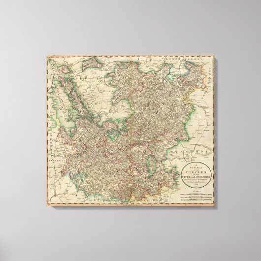 Obere, Unterrheinkreise Leinwanddruck (Vorderseite)