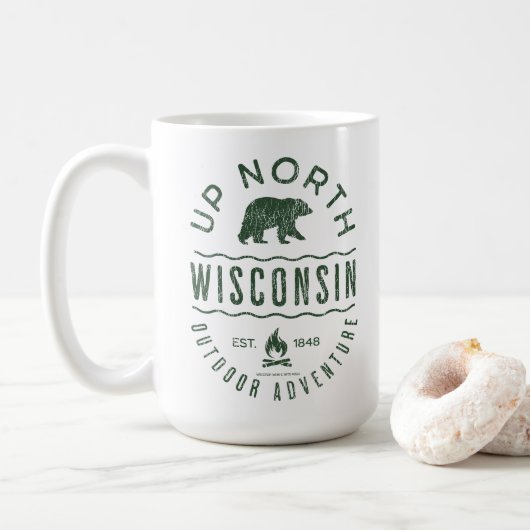 Obere Wisconsin Kaffeetasse (Mit Donut)