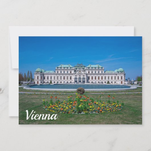 Oberer Belvedere Palast in Wien, Österreich (Vorderseite)