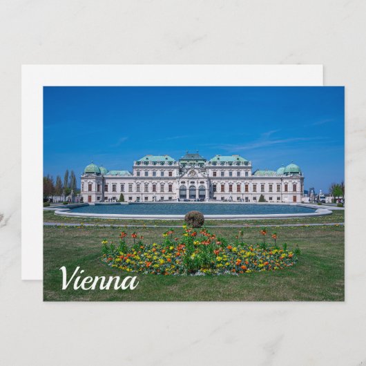 Oberer Belvedere Palast in Wien, Österreich (Vorne/Hinten)