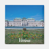 Oberer Belvedere Palast in Wien, Österreich Magnet (Vorne)