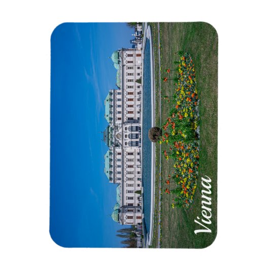 Oberer Belvedere Palast in Wien, Österreich Magnet (Vertikal)