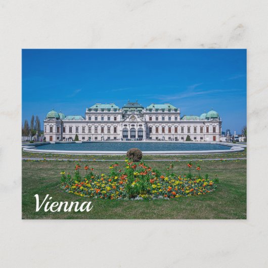 Oberer Belvedere Palast in Wien, Österreich Postkarte (Vorderseite)