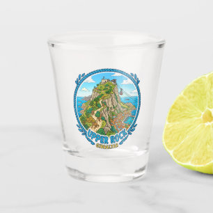 Oberer Felsen Gibraltar Schnapsglas
