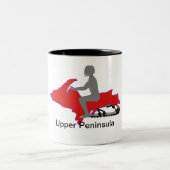 Oberer HalbinselSnowmobile Zweifarbige Tasse (Mittel)