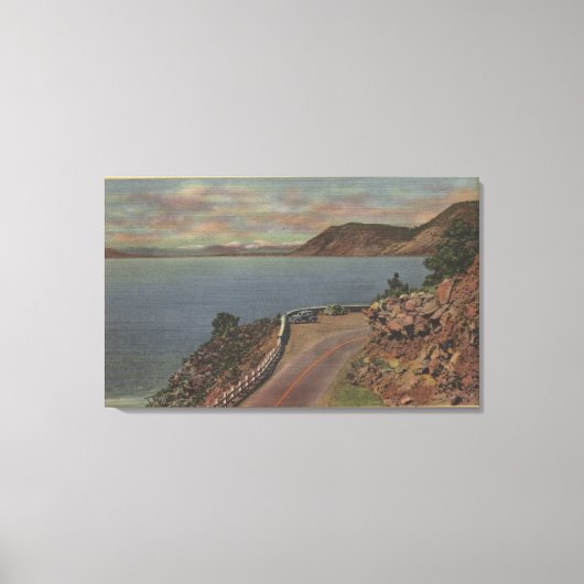 Oberer Klamath-See, Oregon - Aussichtspunkt Leinwanddruck (Vorderseite)