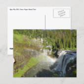 Oberer Mesa-Wasserfall Postkarte (Vorne/Hinten)