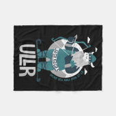 Oberer Nordgottesfürst Schneeschützer Heiliger Ski Fleecedecke (Vorderseite (Horizontal))