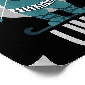 Oberer Nordgottesfürst Schneeschützer Heiliger Ski Poster (Ecke)