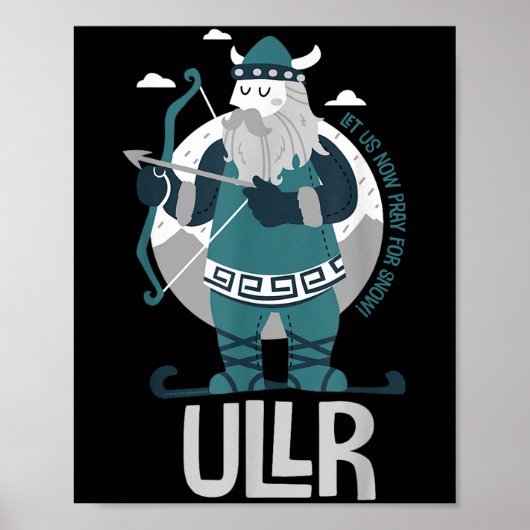 Oberer Nordgottesfürst Schneeschützer Heiliger Ski Poster (Vorne)