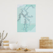 Oberer Ohio Fluss 20 Zoll x 30 Zoll Poster (Küche)