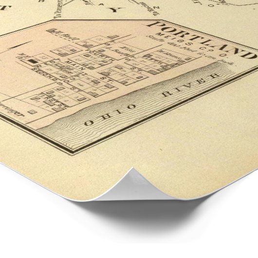 Oberer Ohio Fluss und Tal 2 Poster (Ecke)