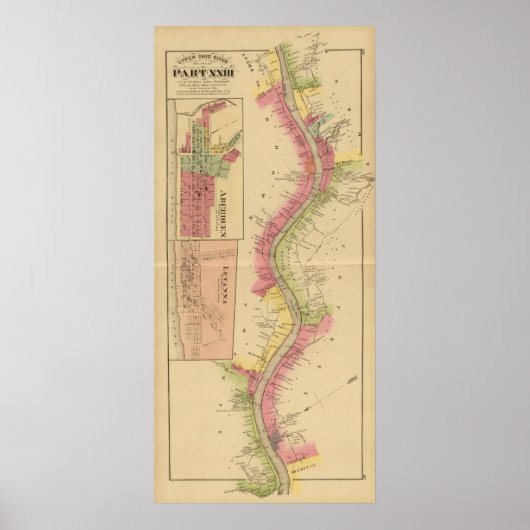 Oberer Ohio Fluss und Tal 2 Poster (Vorne)